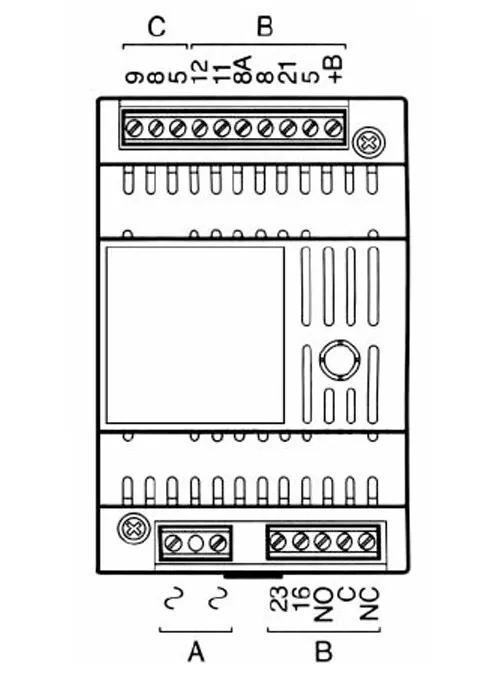 Схема за свързване на Домофонна централа A/005