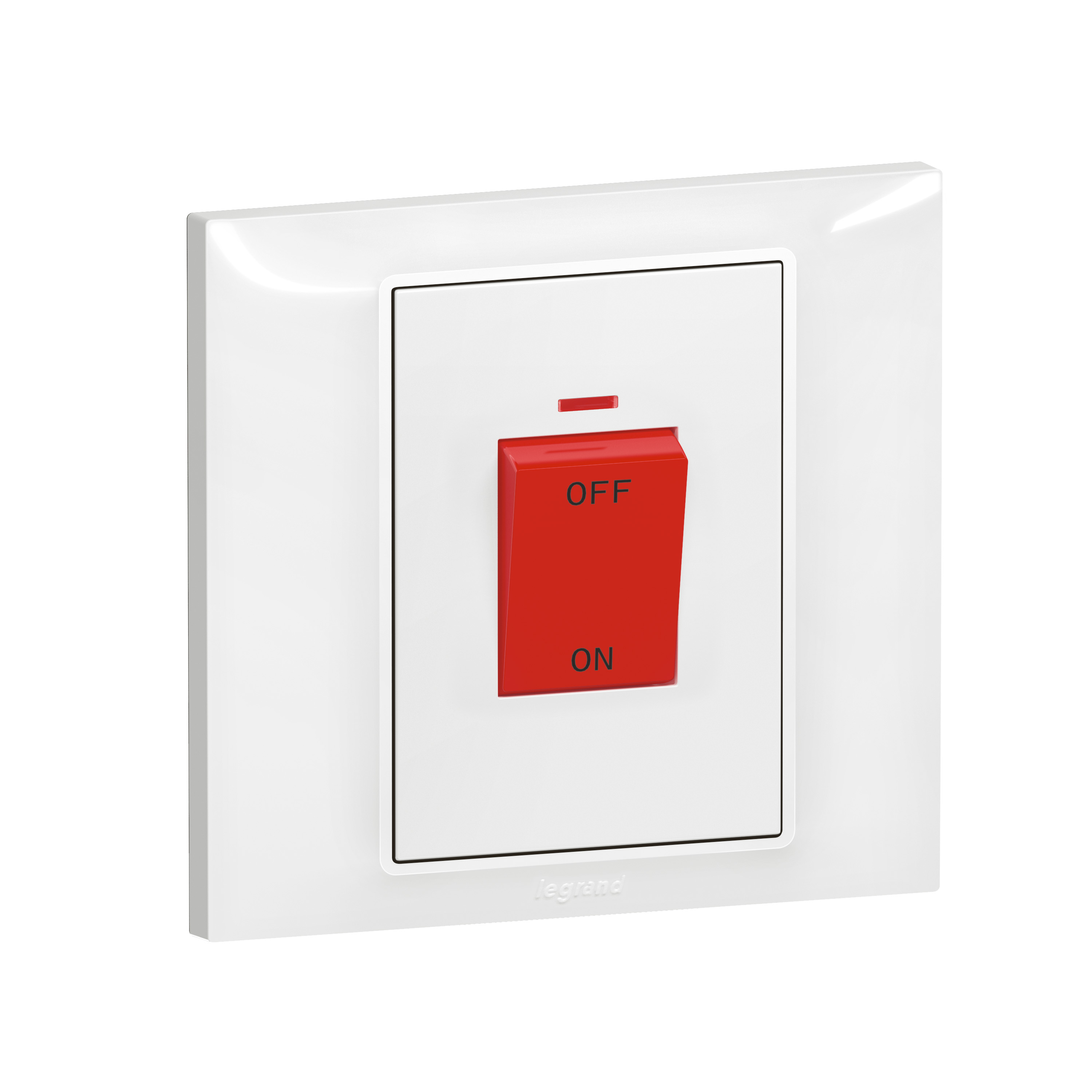 Legrand Belanko S ключ за бойлер 45A, бял с LED индикация