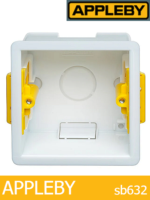 Конзолна кутия за гипсокартон (бойлерен ключ) 80x80x47мм BS Appleby SB632