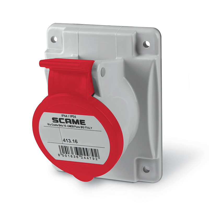413.1666 Трифазен контакт табло 16A IP44 Scame