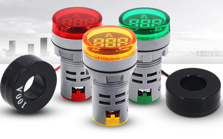 Снимка 1 на: Амперметър цифров  зелен,  AC Current Meter 0-100A.