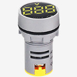  Волтметър цифров жълт,  AC Voltmeter AC20-500V