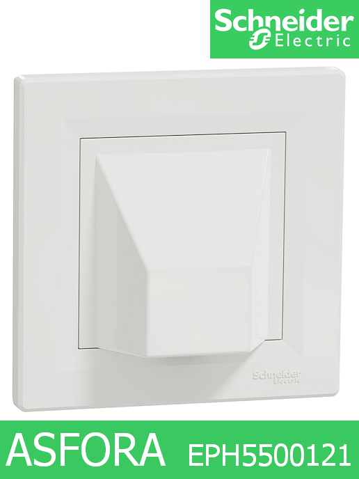 Твърда връзка, извод за печка, Asfora, бял