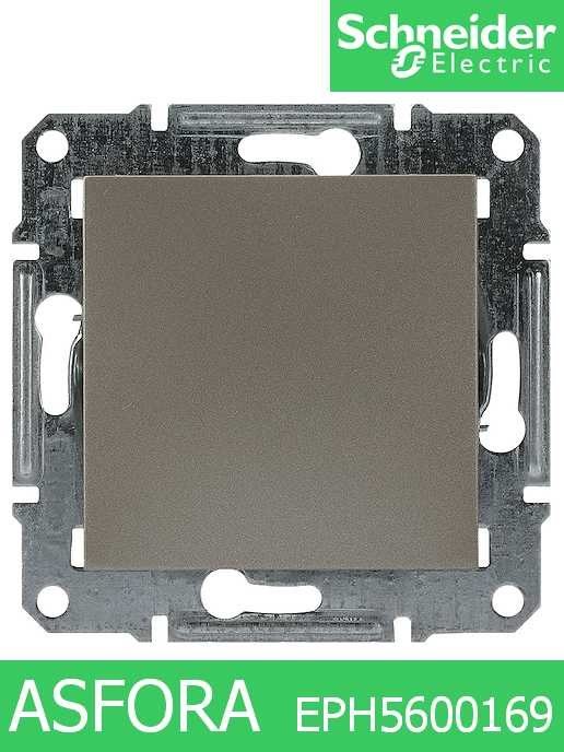 Механизъм капак за празен модул Asfora, Бронз