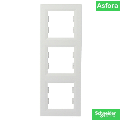 Тройна вертикална рамка EPH5810321 Schneider серия Asfora / Бял