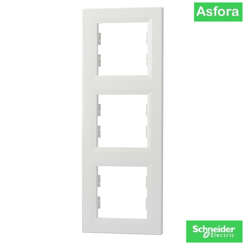 Снимка 1 на: Тройна вертикална рамка EPH5810321 Schneider серия Asfora / Бял.