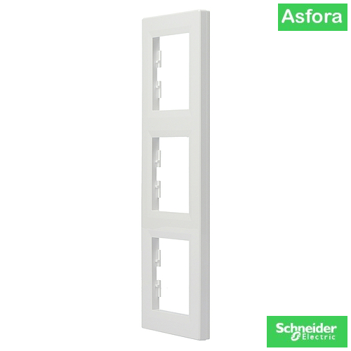 Снимка 2 на: Тройна вертикална рамка EPH5810321 Schneider серия Asfora / Бял.