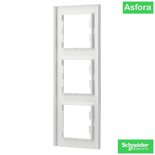 Снимка 3 на: Тройна вертикална рамка EPH5810321 Schneider серия Asfora / Бял.