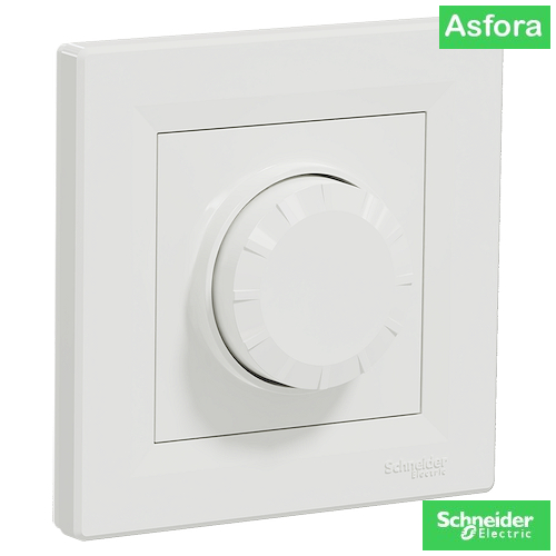Фронтален изглед на LED димер Schneider Asfora 230V