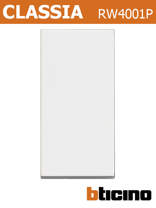 Еднополюсен ключ едномодулен 10A, бял, Classia Pro Bticino