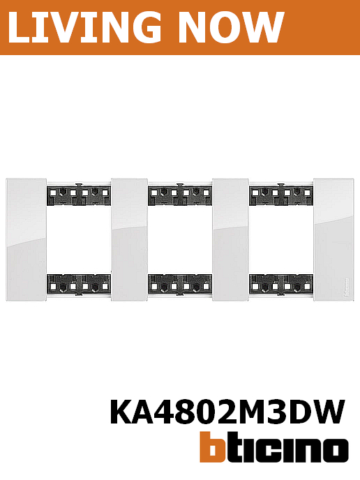 Рамка 3х2 мод цвят Лед (Ice) Living Now Bticino, немски стандарт