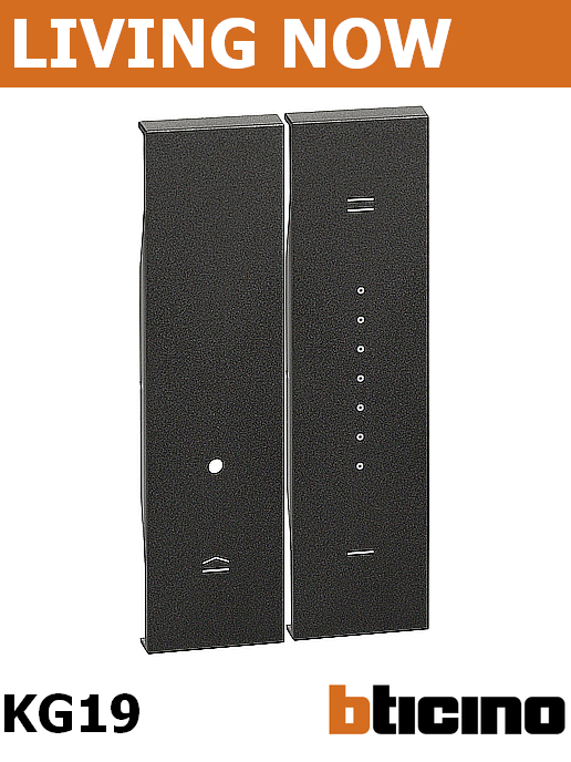 Лицев панел за димер цвят Черен Living Now Bticino