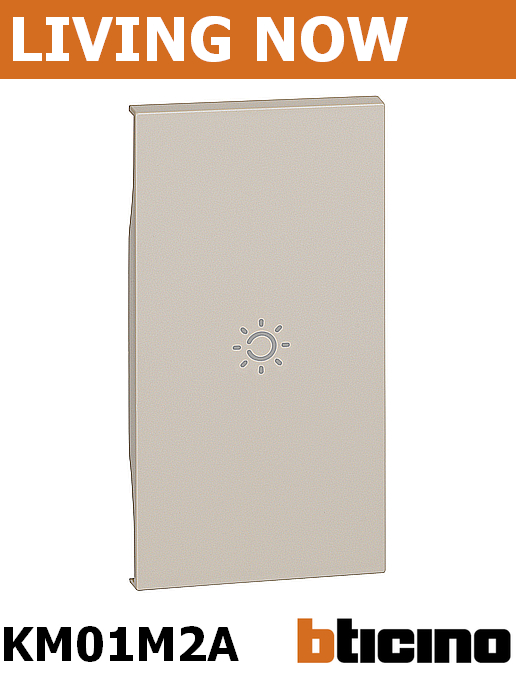 Лицев панел за ключ със символ "лампа" цвят Крем LNow Bticino