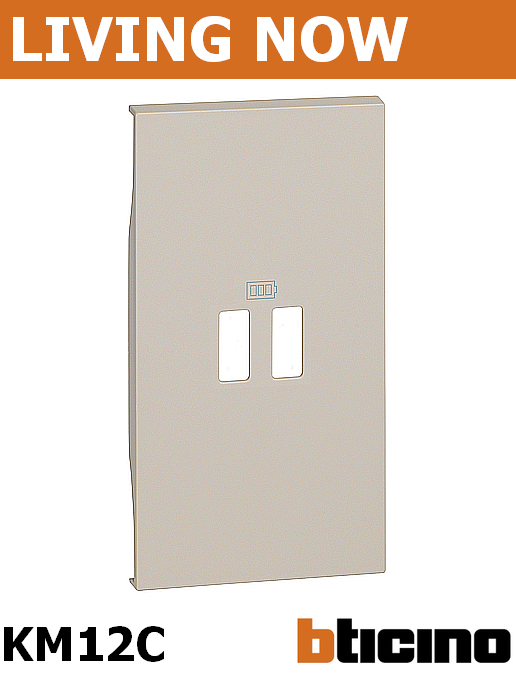 Лицев панел за USB розетка тип 2xA/2xC/A+C цвят Крем Living Now Bticino