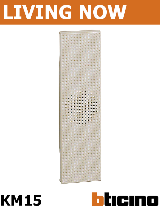 Лицев панел за звънец едномодулен цвят Крем Living Now Bticino