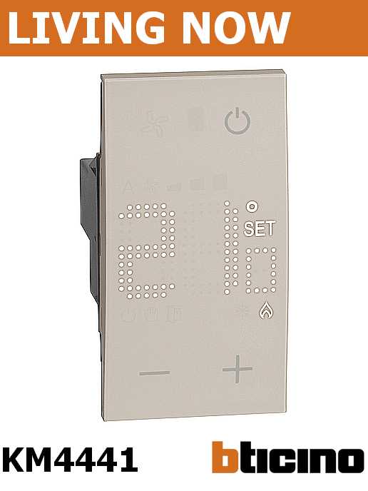 Термостат 230V 5A 1NO цвят Крем Living Now Bticino