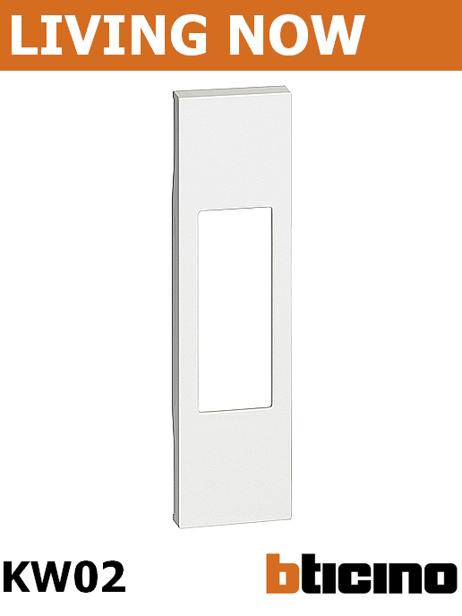 Лицев панел за контакт ИТАЛИАНСКИ стандарт/Бойлерен ключ едномодулен цвят Бял Living Now Bticino
