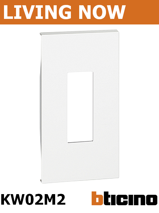 Лицев панел за контакт ИТАЛИАНСКИ стандарт/Бойлерен ключ цвят Бял Living Now Bticino