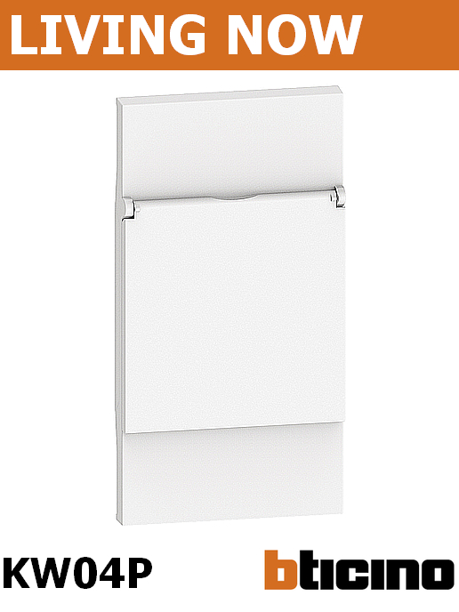 Лицев панел с капаче за контакт ШУКО цвят Бял Living Now Bticino