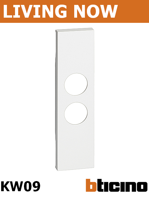 Лицев панел за TV розетка и индикатори, едномодулен цвят Бял Living Now Bticino