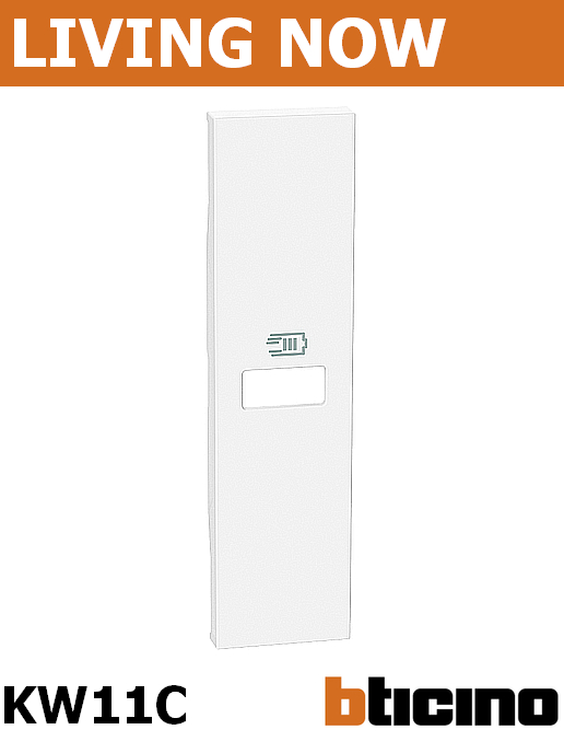 Лицев панел за USB розетка type C Power Delivery едномодулен цвят Бял Living Now Bticino