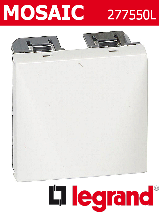 Твърда връзка, бял Mosaic NEW Legrand
