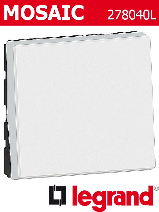 Бутон Easy-Led, бял Mosaic NEW Legrand