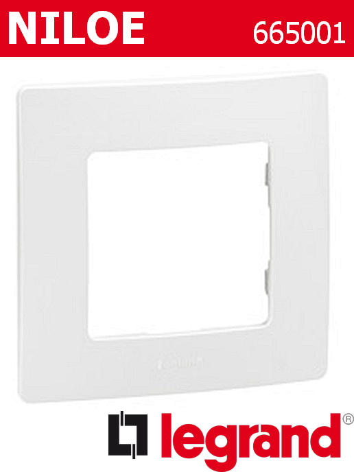 Декоративна рамка единична, цвят бял