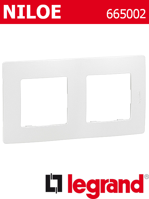 Декоративна рамка двойна, цвят бял