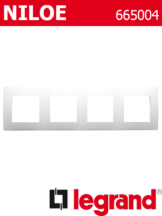 Декоративна рамка четворна, цвят бял