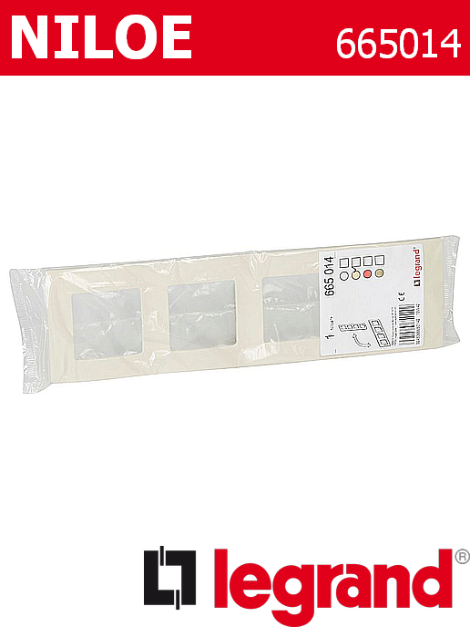 Декоративна рамка четворна, цвят крем