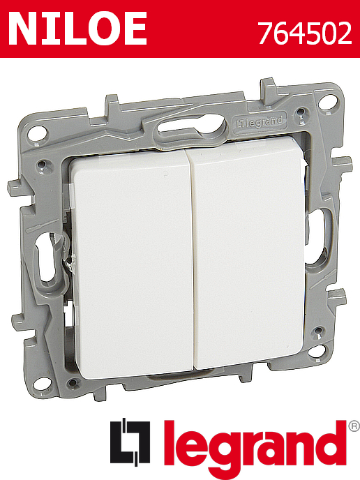 Сериен девиаторен ключ 10A, цвят - бял