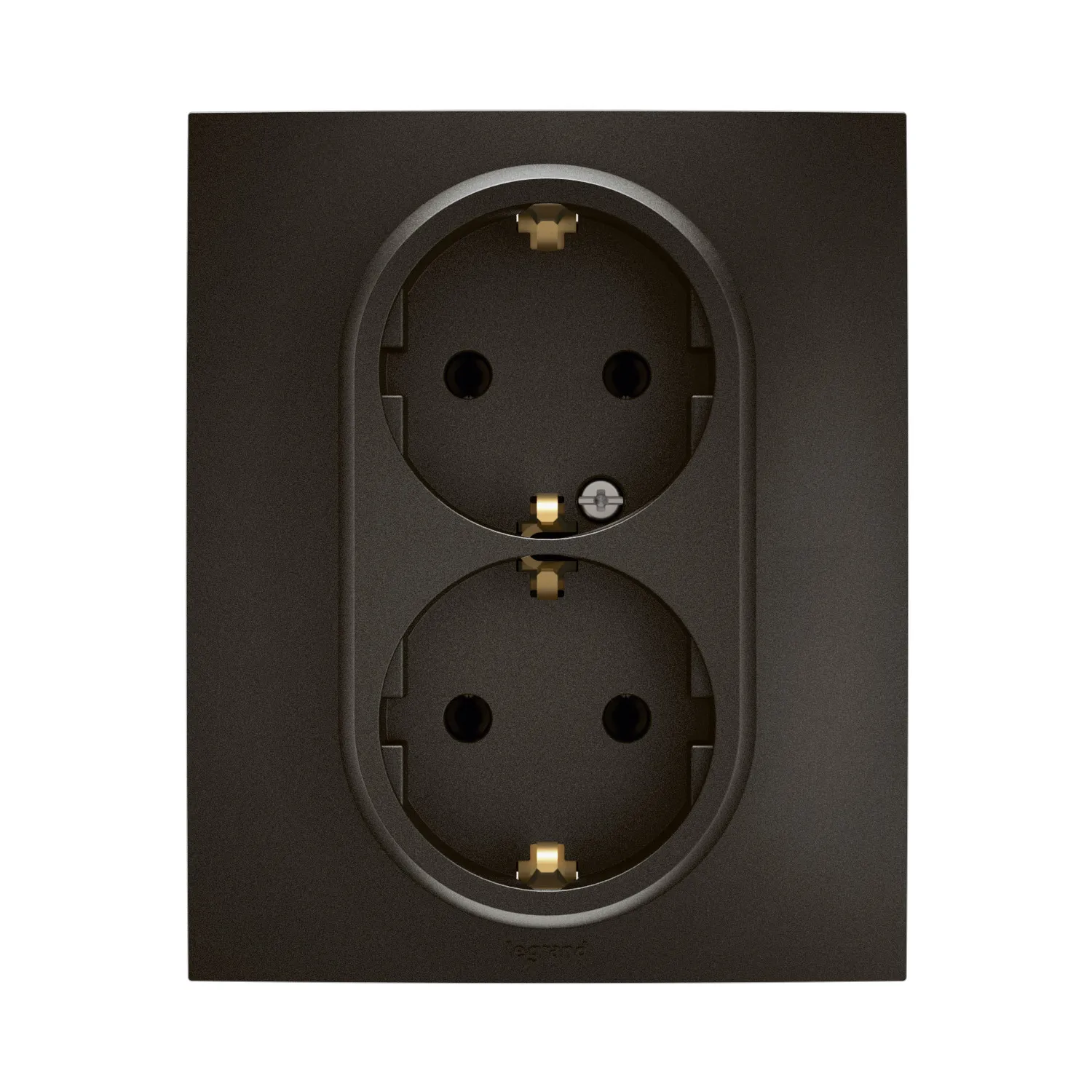 Legrand Niloe New двоен контакт за вграждане 16A черен