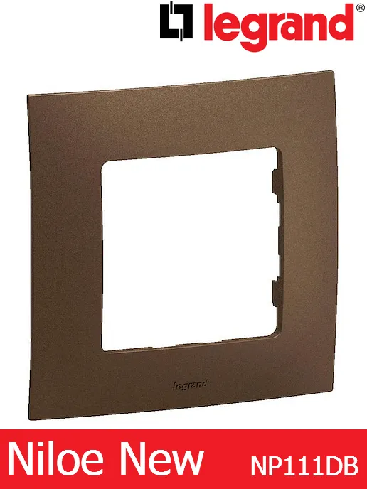 Рамка единична – бронз Legrand Niloe New NP111DB