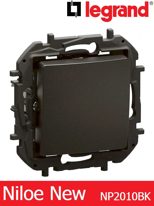 Кръстат ключ 10A – черен Legrand Niloe New NP2010BK