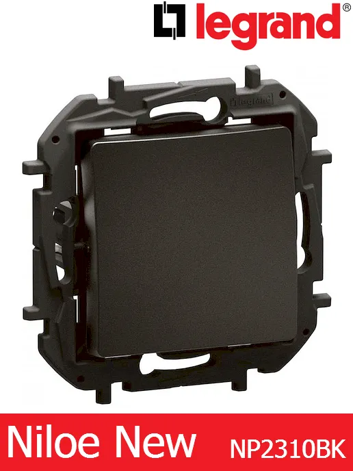 Бутон – черен Legrand Niloe New NP2310BK