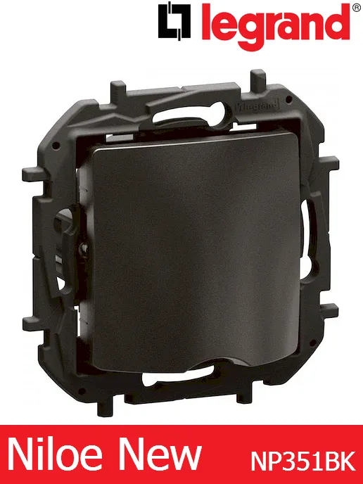 Твърда връзка (мост) – цвят черен, Legrand Niloe New NP351BK