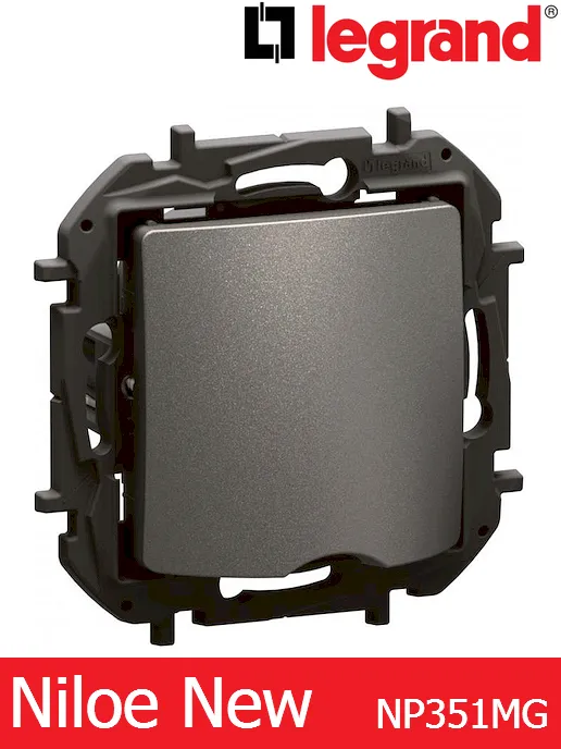 Твърда връзка (мост) – цвят сив, Legrand Niloe New NP351MG