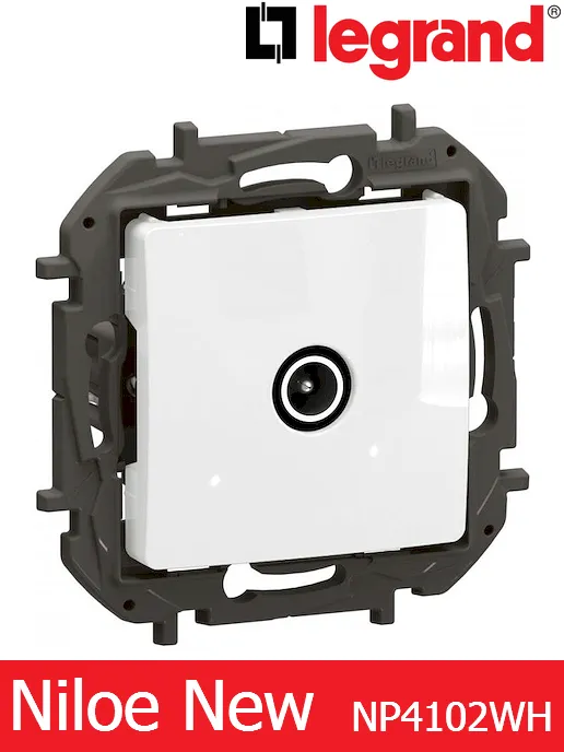 TV преходна 14 dB – цвят бял,  Legrand Niloe New NP4102WH