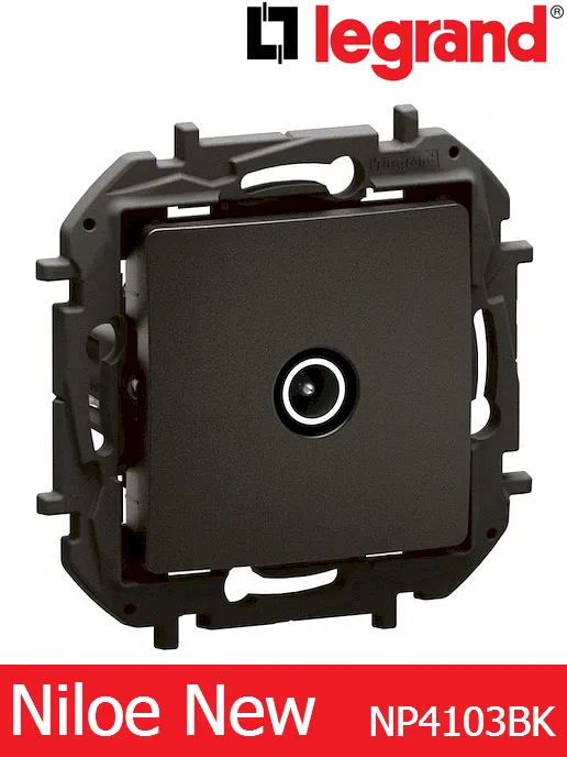 TV индивидуална 1.5 dB – цвят черен, Legrand Niloe New NP4103BK