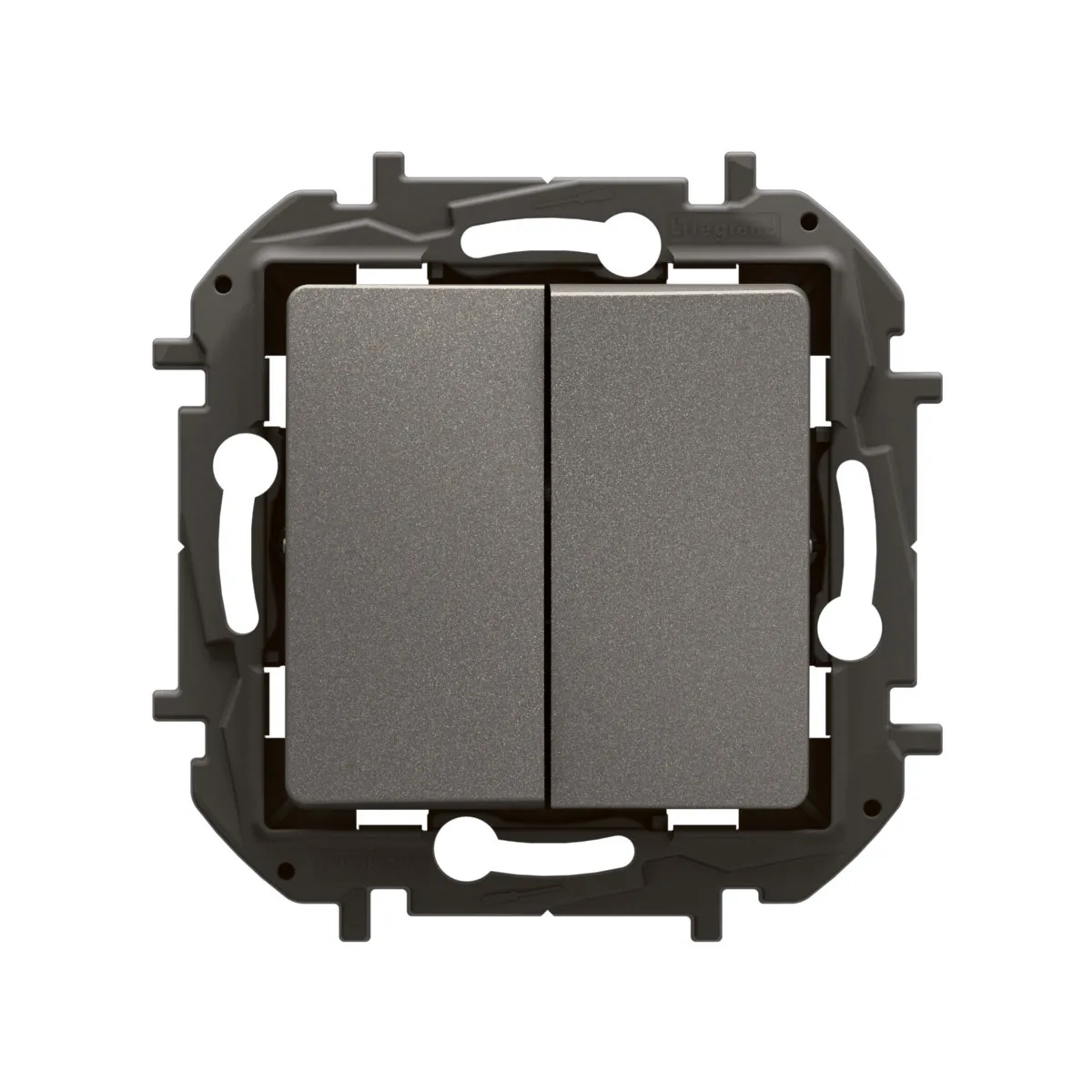 Legrand Niloe New 10A сив двоен ключ автоматични клеми