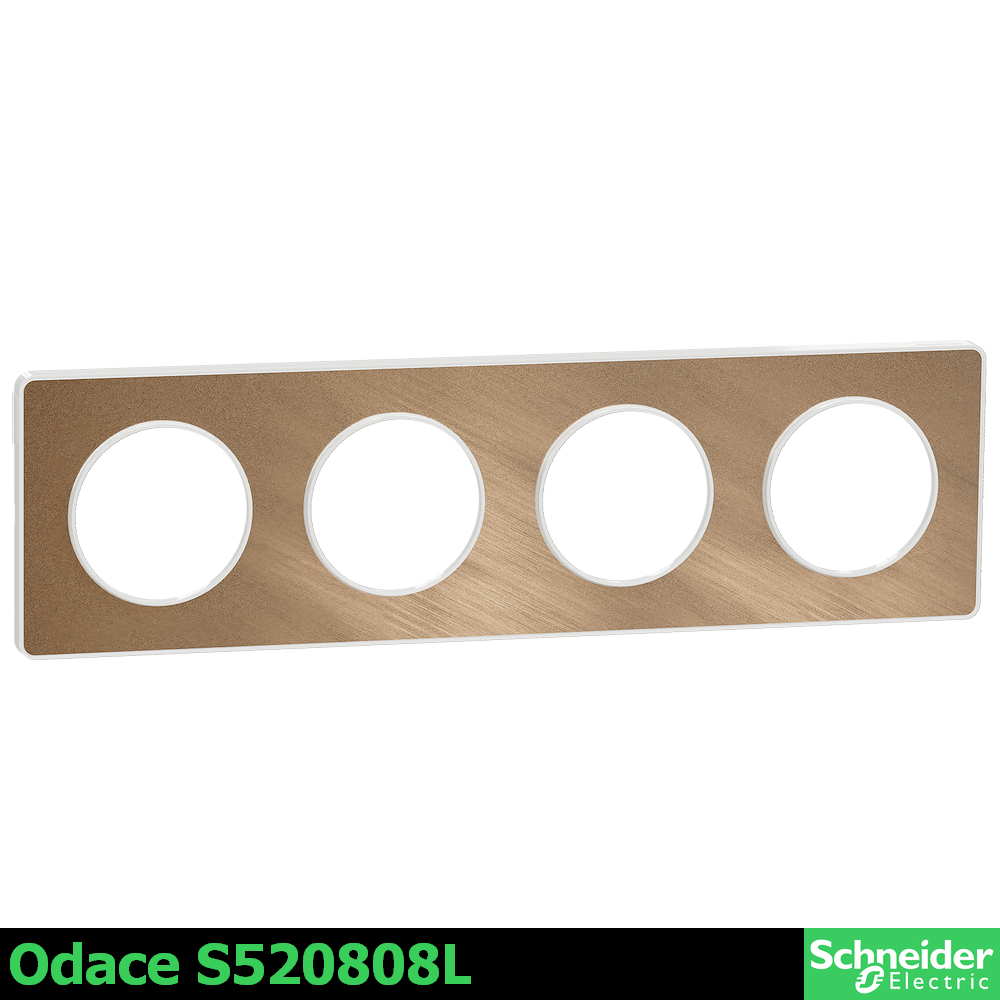 S520808L -  драскан бронз odace touch, четворна рамка 