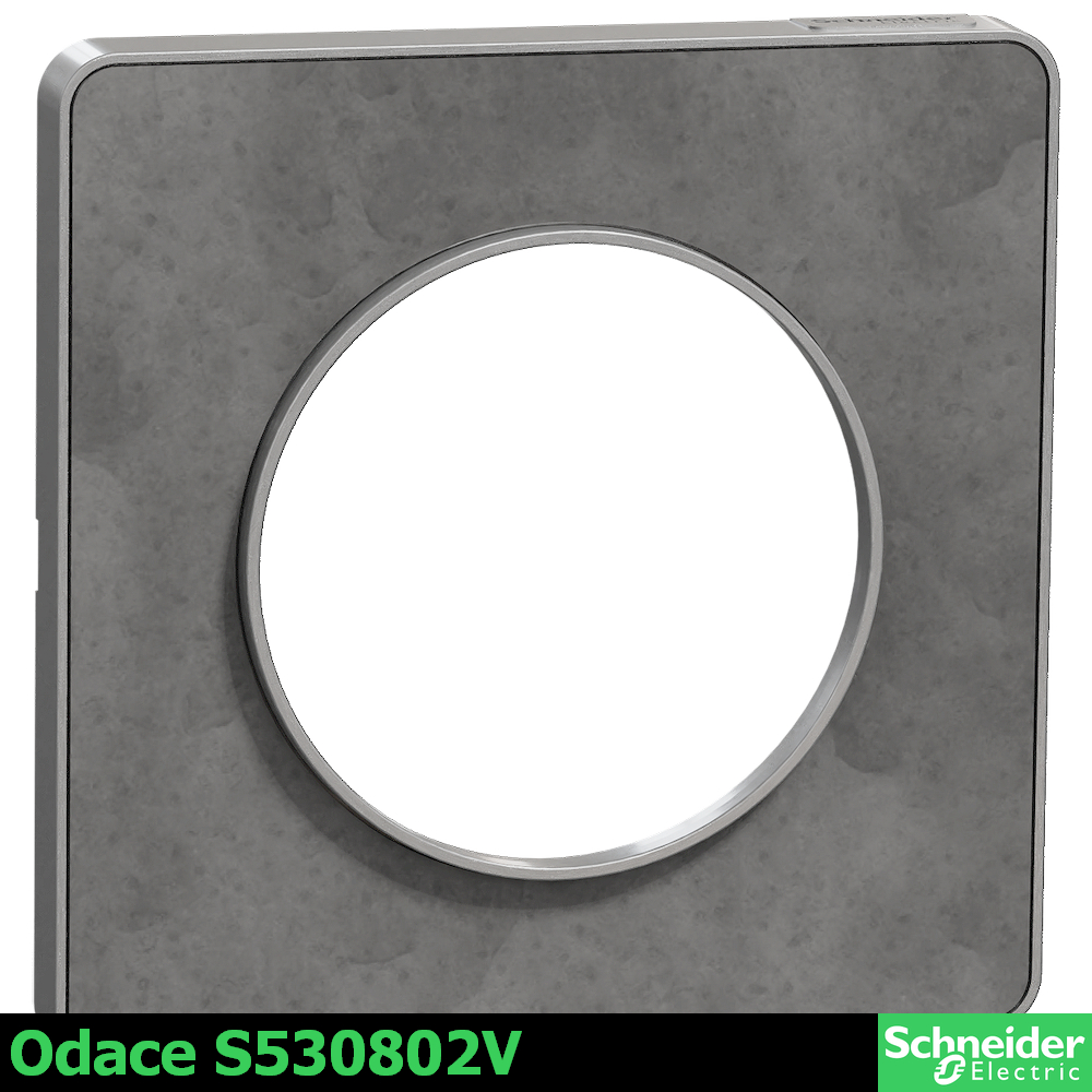 S530802V -  камък odace touch алуминий, единична рамка 