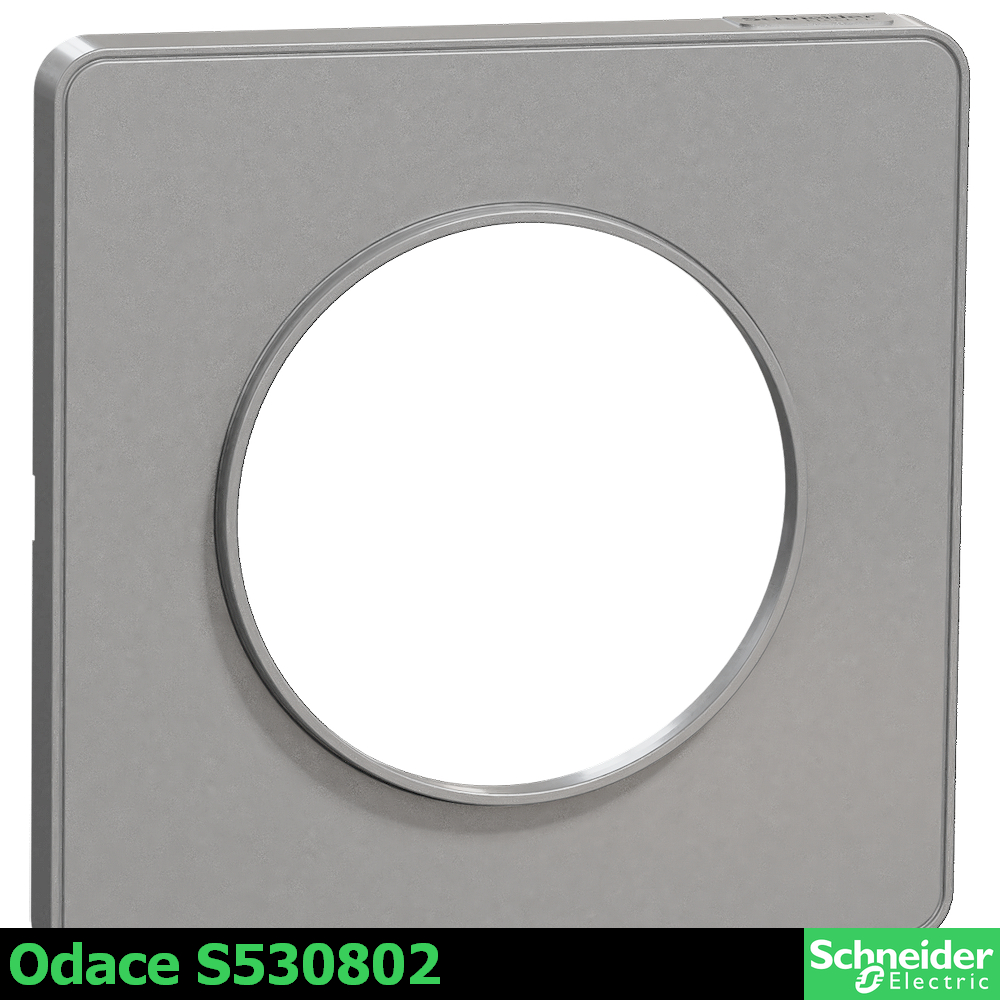 S530802 - Единична рамка,  алуминий odace touch алуминий 