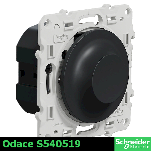 Снимка 2 на: Димер, ротативен за Led шнайдер Odace, механизъм, 3 – 100VA, антрацит /до изчерпване/.