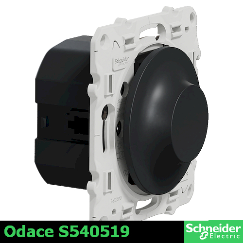 Снимка 3 на: Димер, ротативен за Led шнайдер Odace, механизъм, 3 – 100VA, антрацит /до изчерпване/.