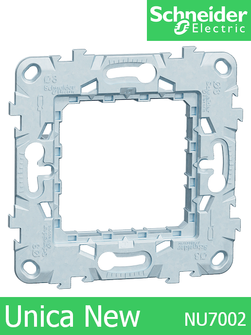 Метална рамка за механизми Unica New без крачета
