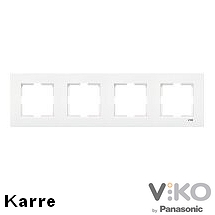 Рамка четворна рамка Вико Бял