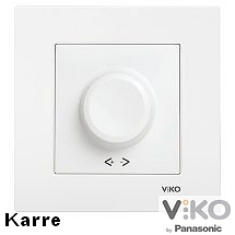 Димер ротативен Karre цвят бял 600 вата