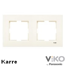 Двойна рамка хоризонтална Вико Крем